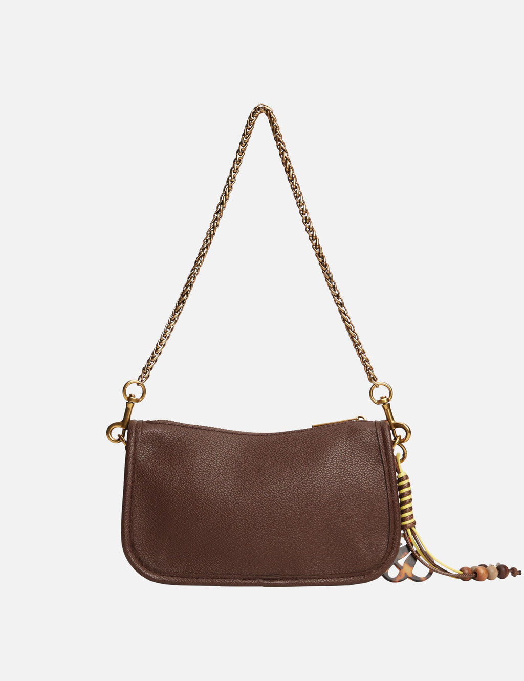 Chain Strap Faux Leather Shoulder Bag