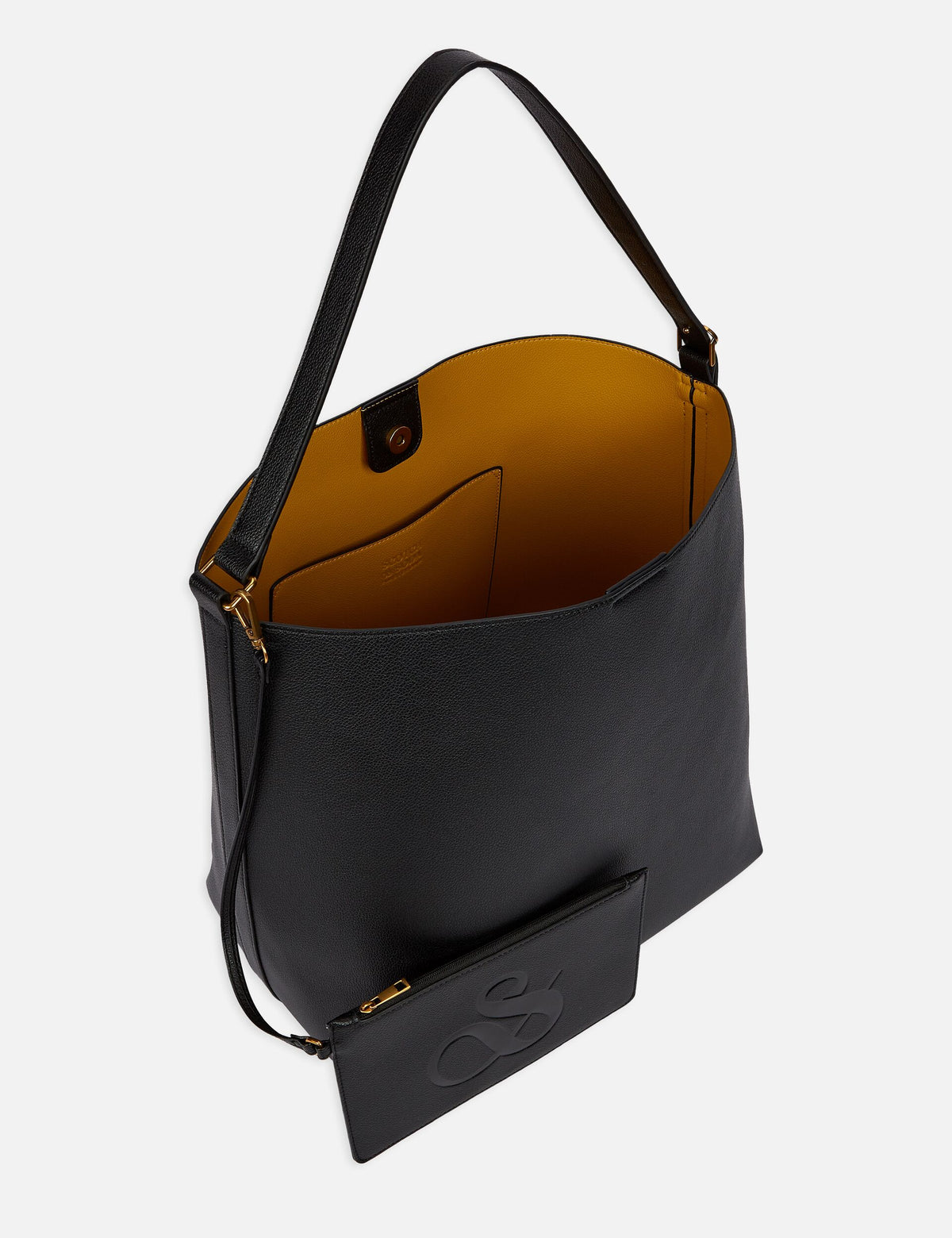 Faux Leather Shopper Tote Bag