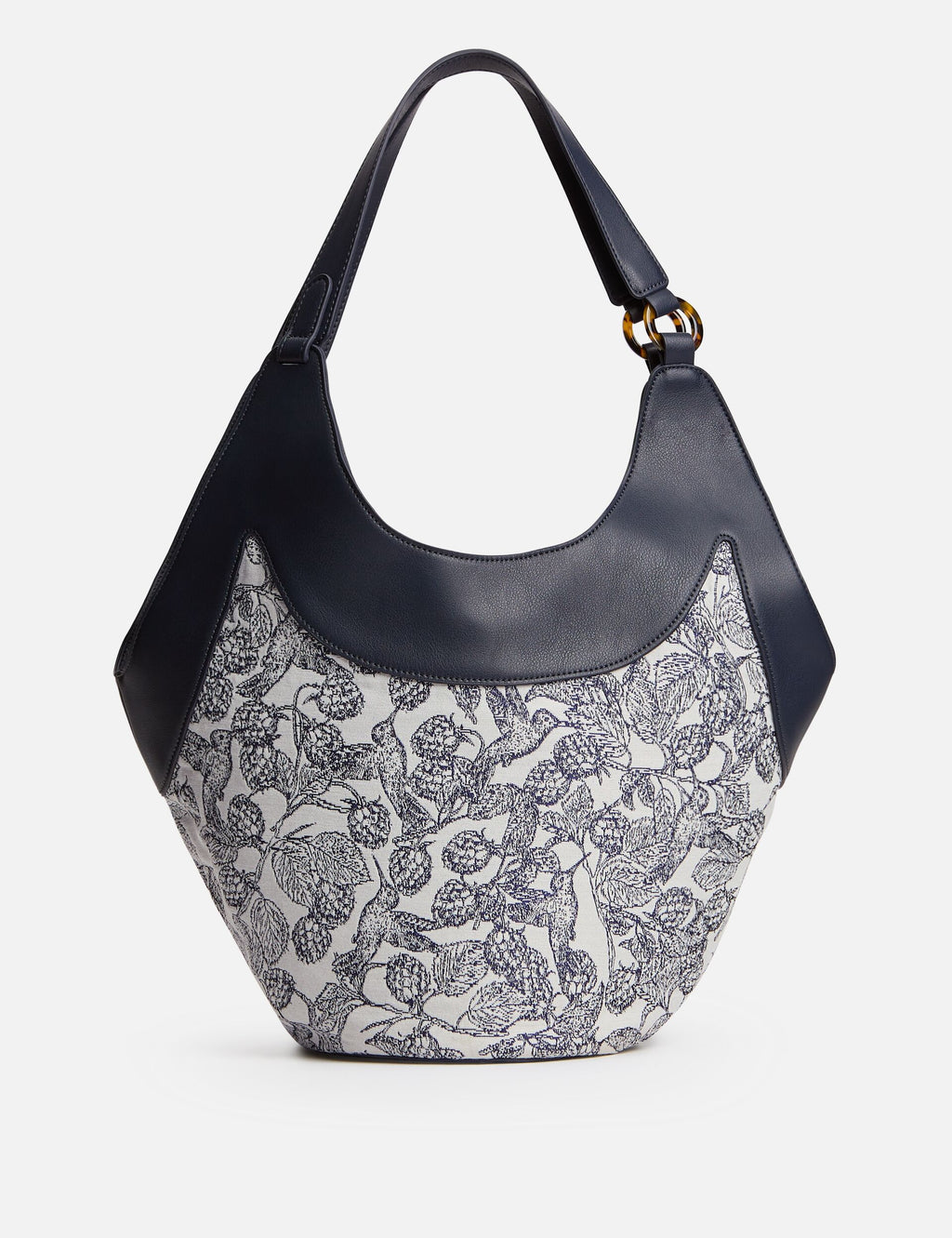 Faux Leather Bucket Tote Bag
