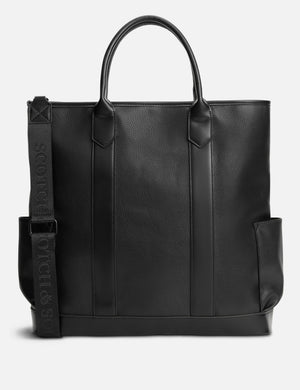 Faux Leather 3 Crosses Tote Bag
