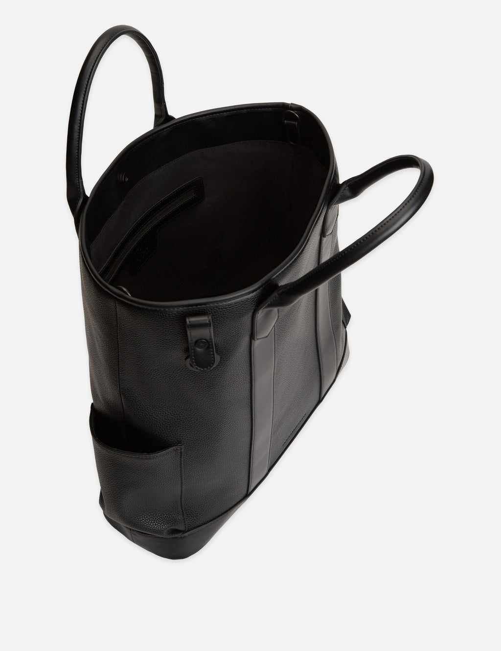 Faux Leather 3 Crosses Tote Bag