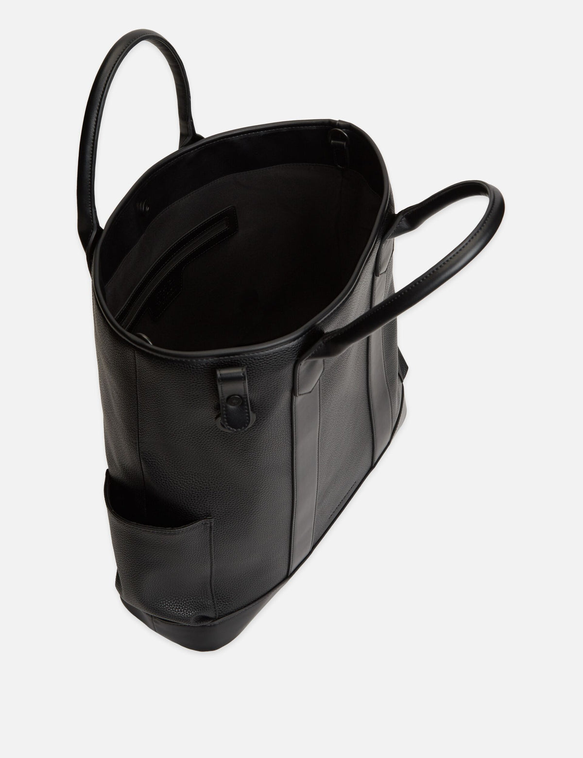 Faux Leather 3 Crosses Tote Bag
