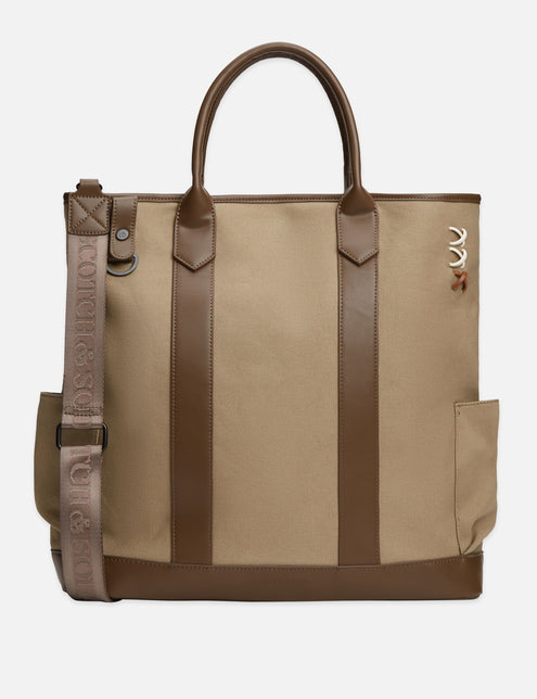 Canvas 3 Crosses Tote Bag