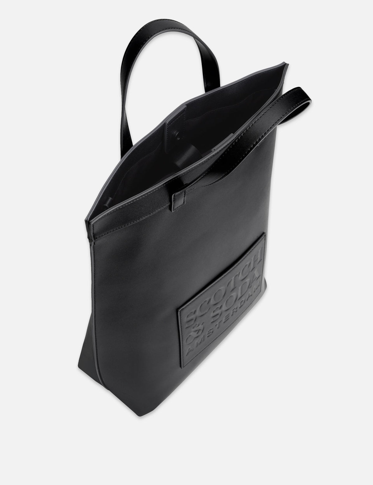 Faux Leather Embossed Tote Bag