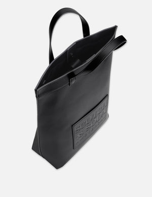 Faux Leather Embossed Tote Bag