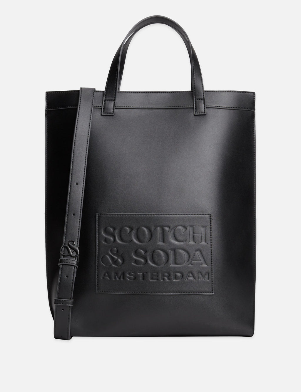 Faux Leather Embossed Tote Bag