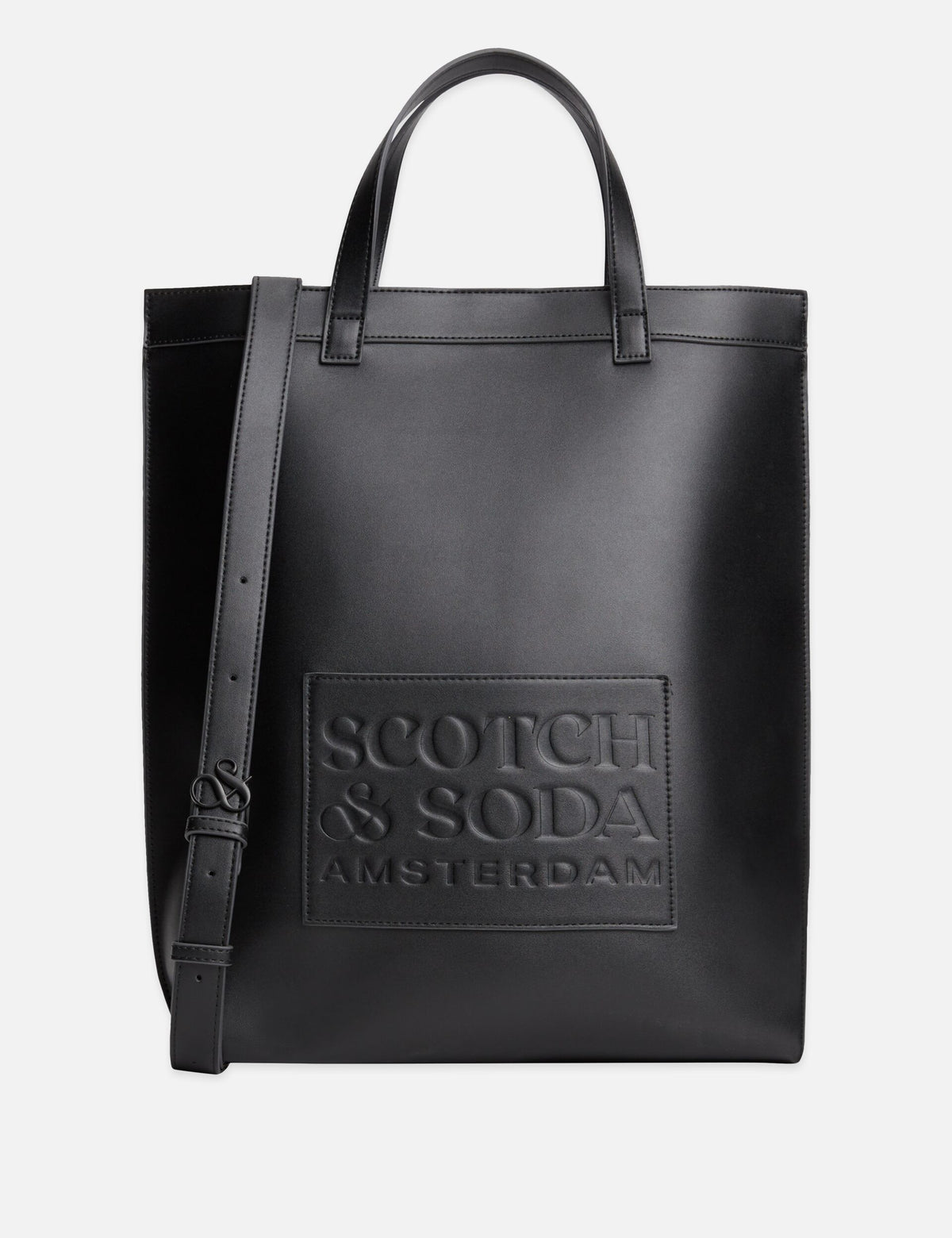 Faux Leather Embossed Tote Bag