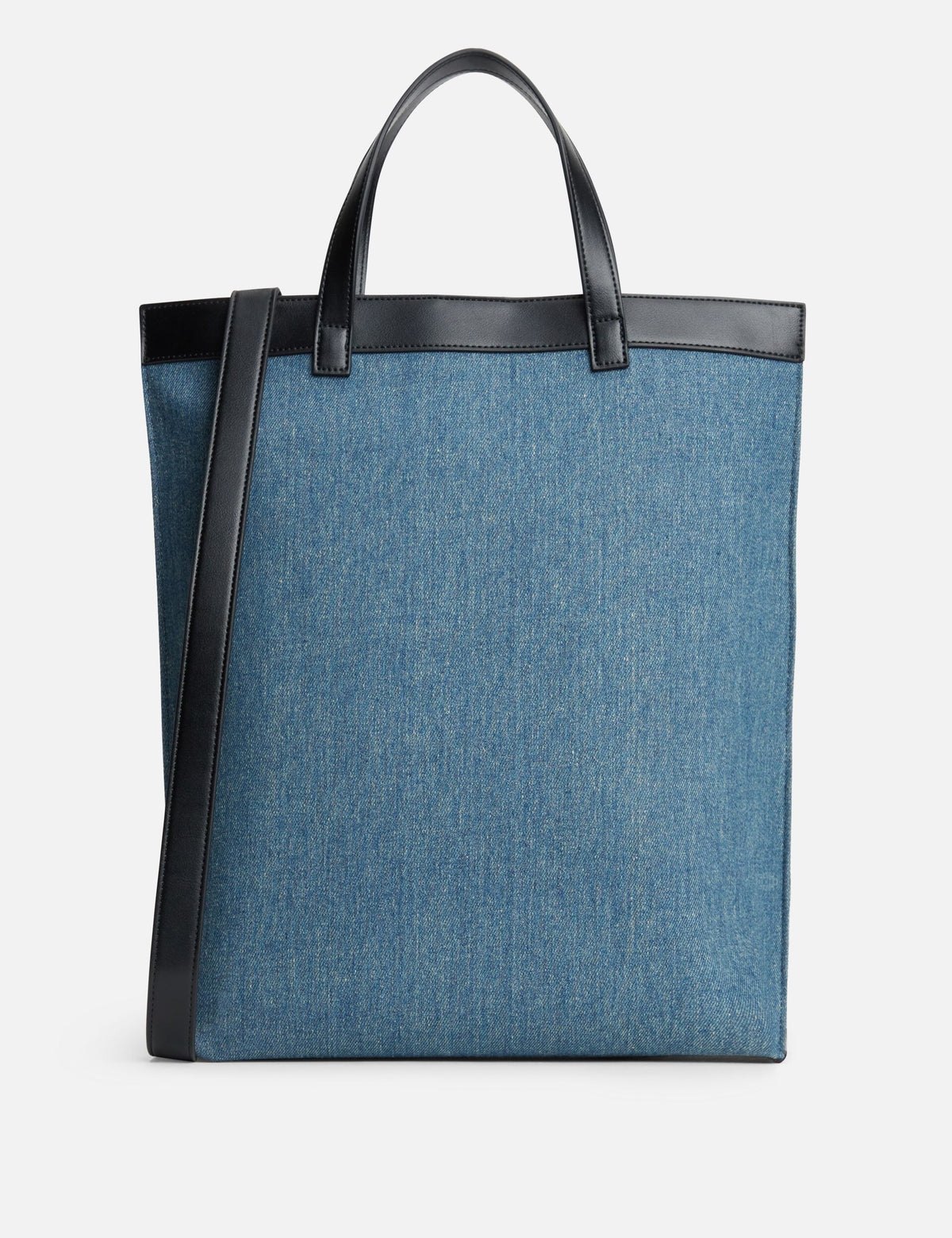 Denim Embossed Tote Bag