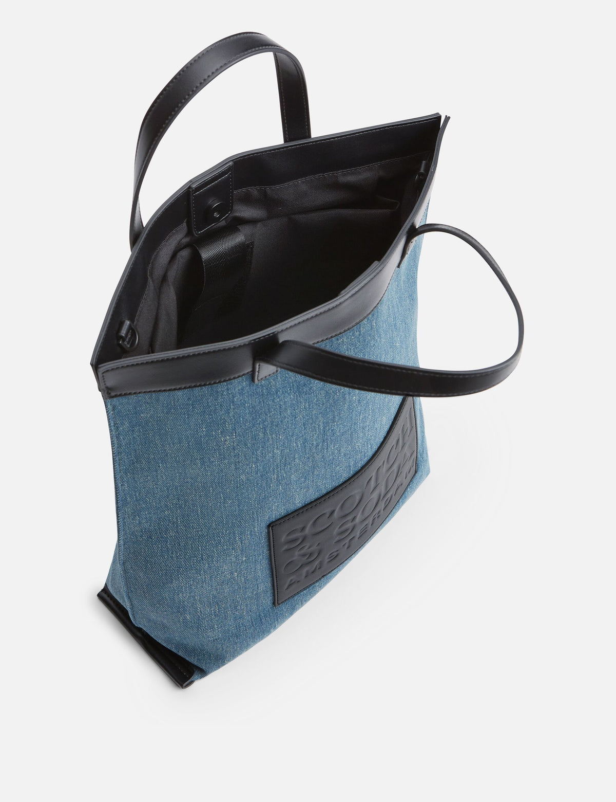 Denim Embossed Tote Bag