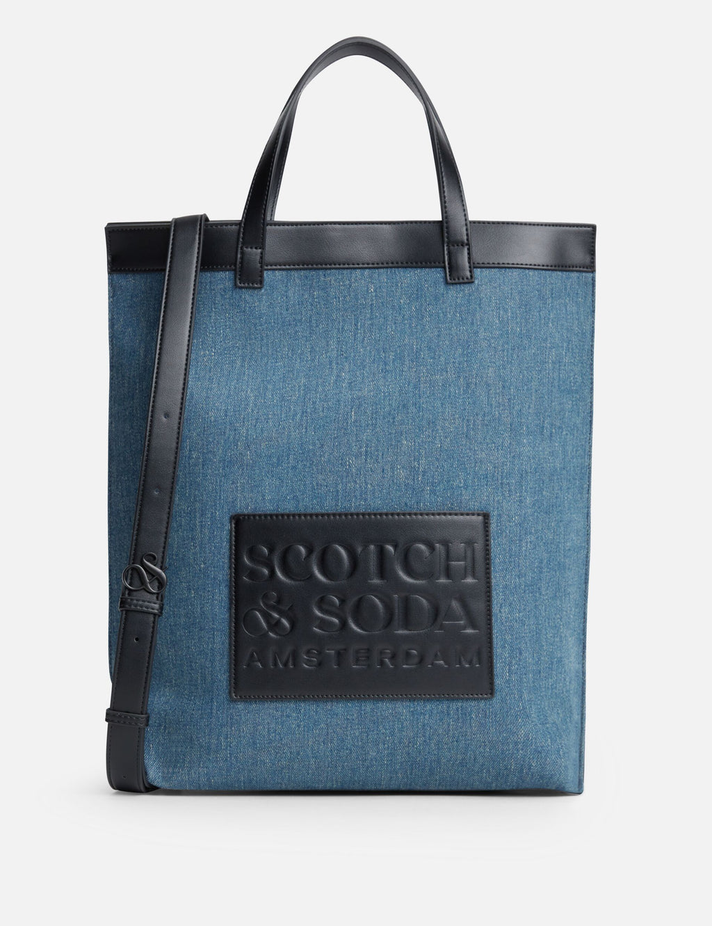 Denim Embossed Tote Bag