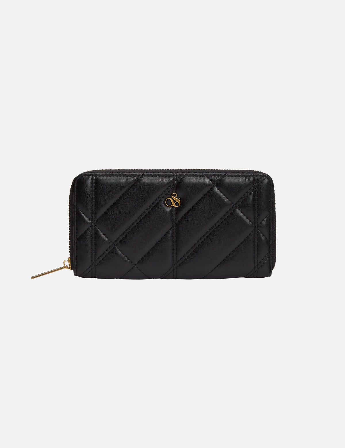 Faux Leather Zip Wallet