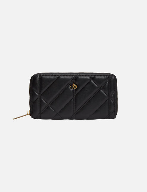 Faux Leather Zip Wallet