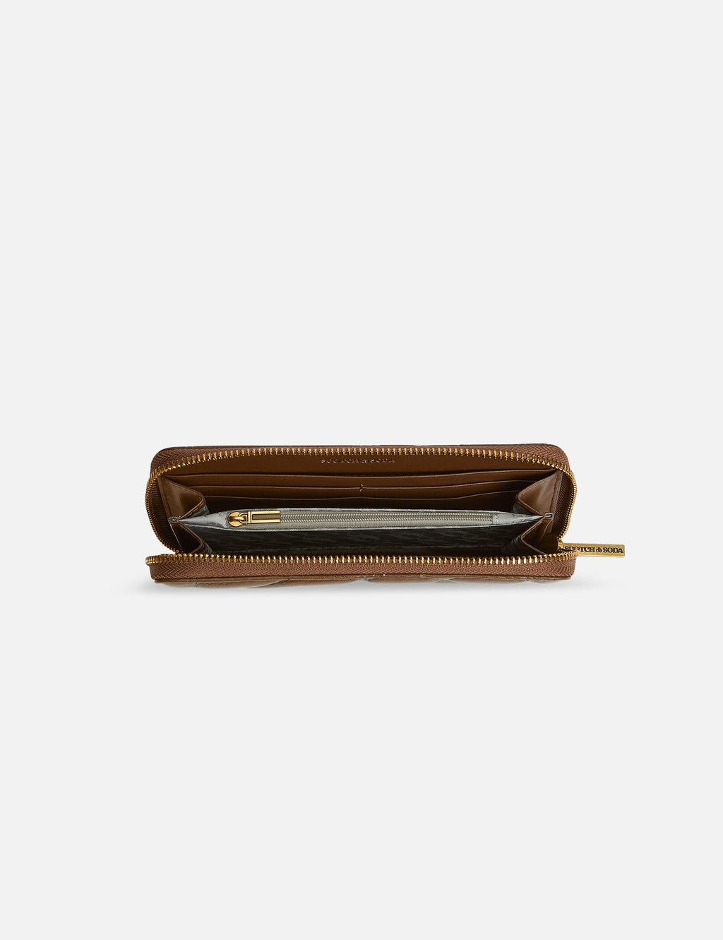 Faux Leather Zip Wallet