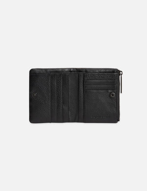 Pebbled Leather Bi-Fold Wallet