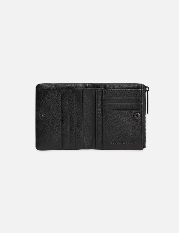 Pebbled Leather Bi-Fold Wallet