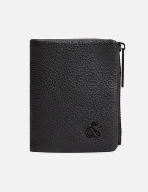 Pebbled Leather Bi-Fold Wallet