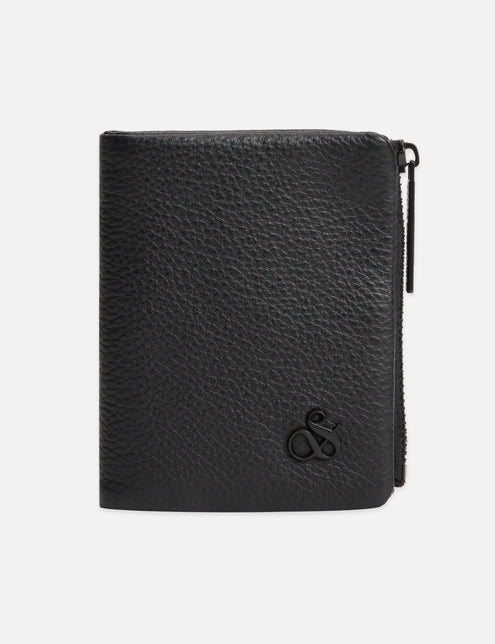 Pebbled Leather Bi-Fold Wallet