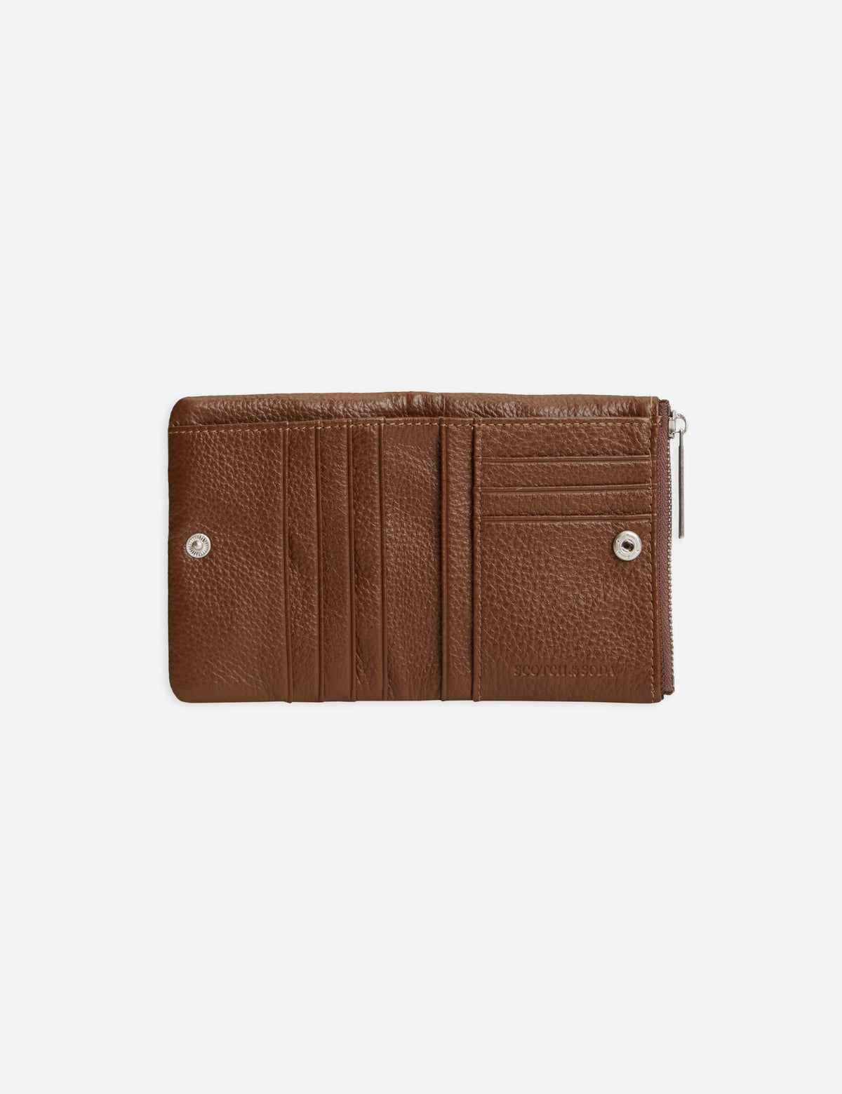 Pebbled Leather Bi-Fold Wallet