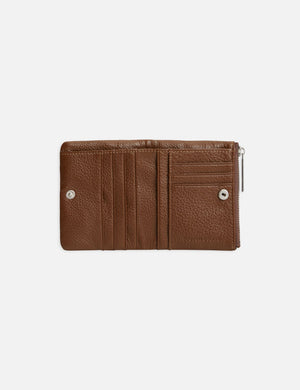 Pebbled Leather Bi-Fold Wallet