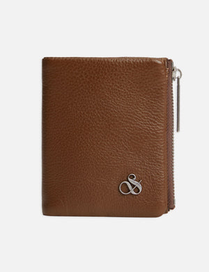 Pebbled Leather Bi-Fold Wallet
