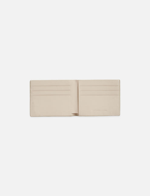 Two-Tone Woven Leather Bi-Fold Wallet