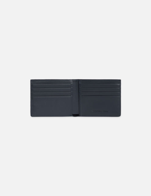 Textured Leather Bi-Fold Wallet