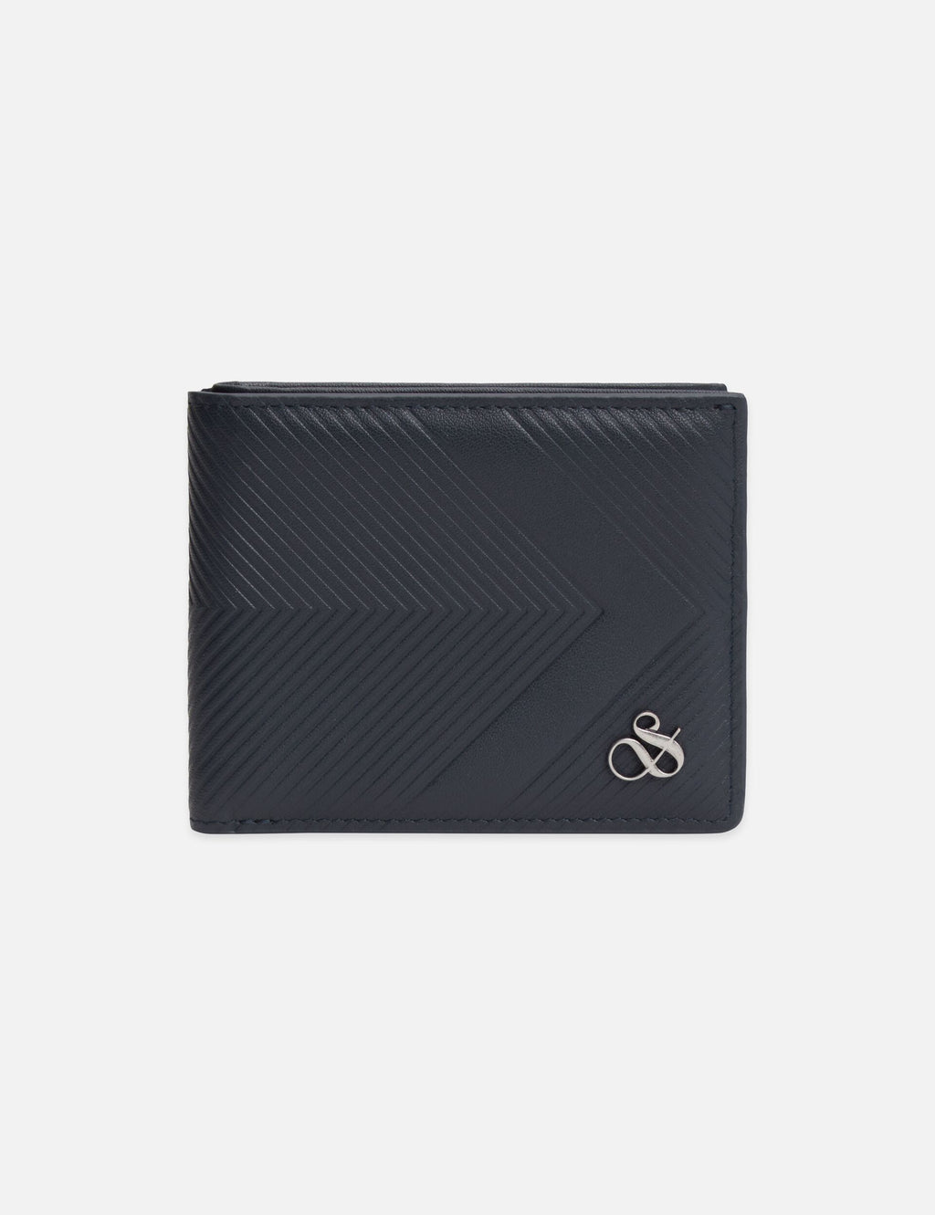 Textured Leather Bi-Fold Wallet