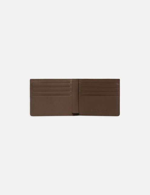 Textured Leather Bi-Fold Wallet