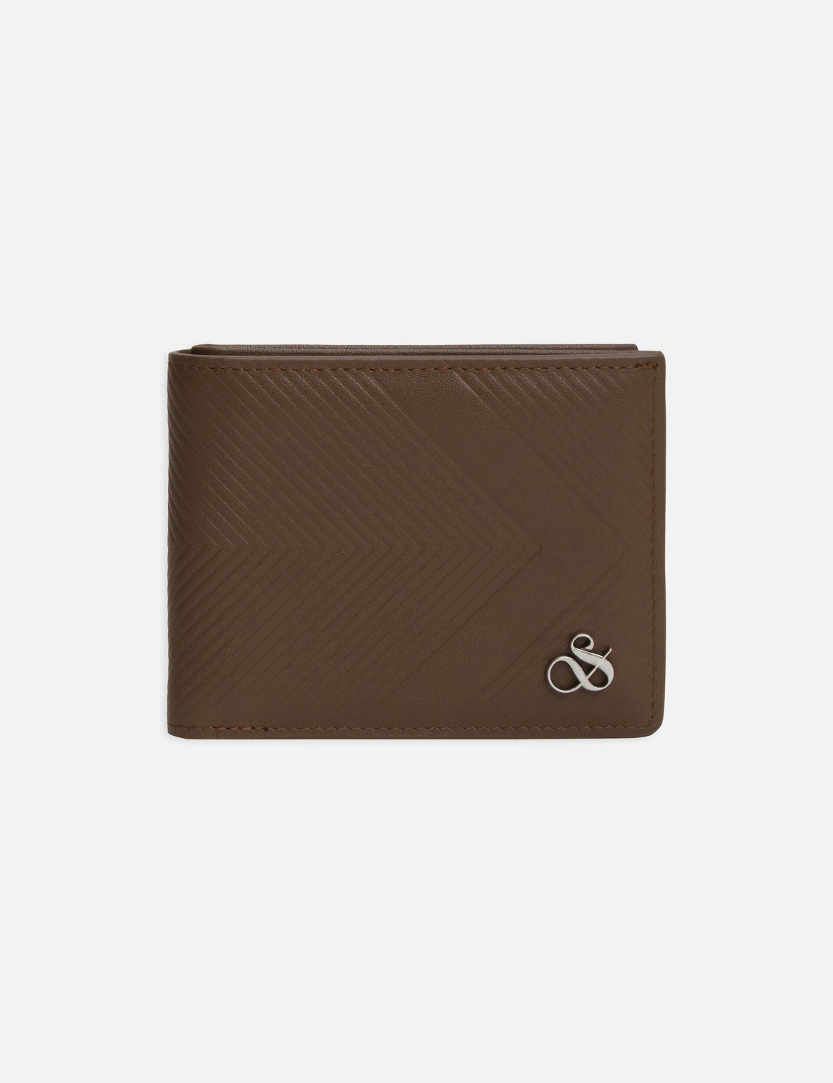 Textured Leather Bi-Fold Wallet