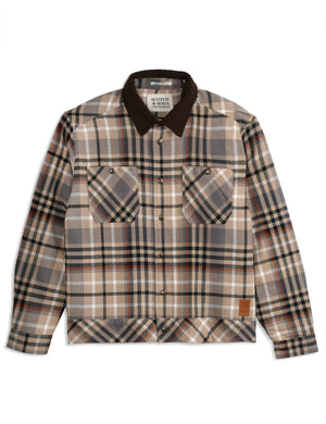 Sherpa Lined Plaid Flannel Eisenhower Jacket