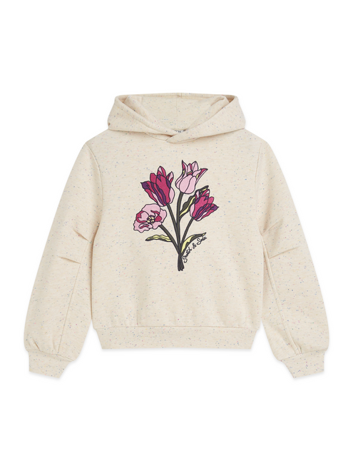 Hoodie à manches plissées