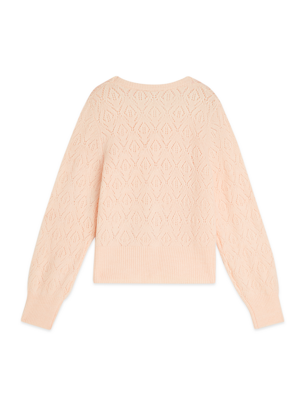 Pointelle Sweater Knit Caridgan