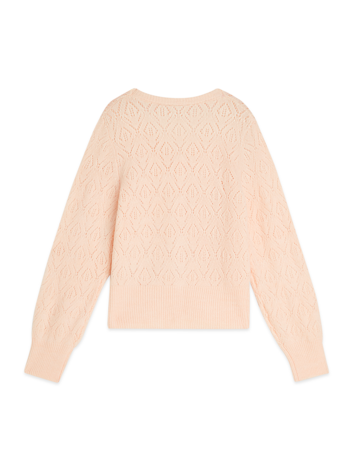 Pointelle Sweater Knit Caridgan
