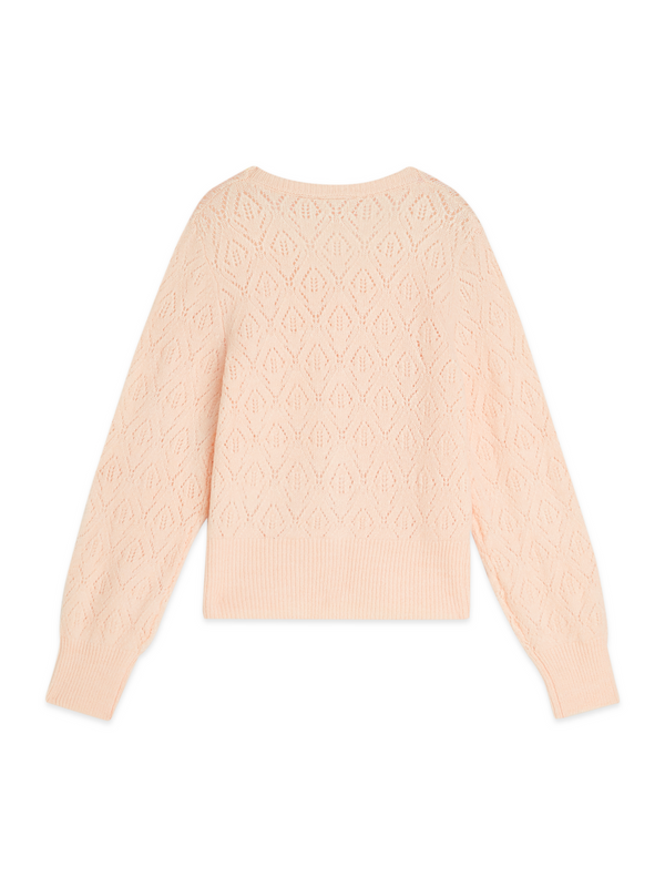 Girls' Pointelle Sweater Knit Caridgan