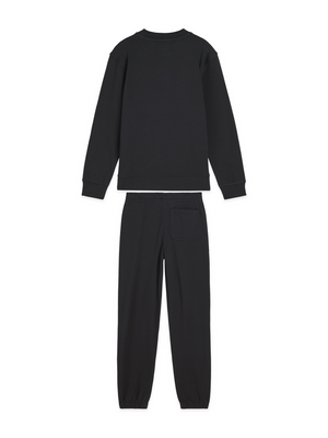 Ensemble sweat col rond graphique et pantalon de jogging