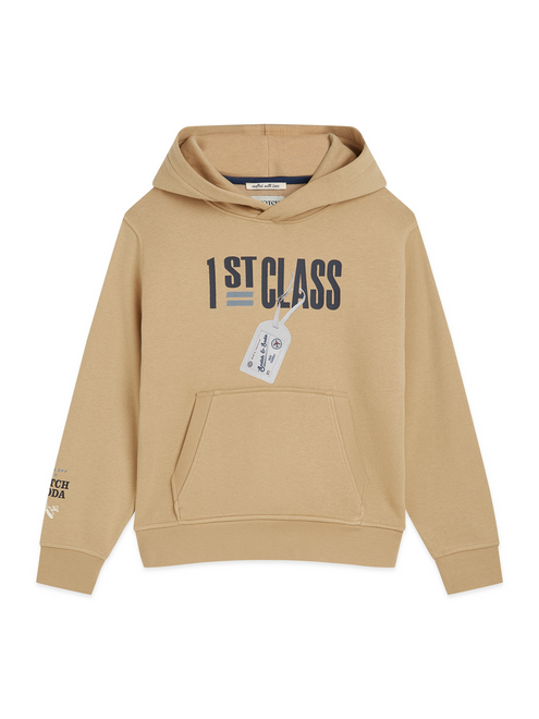Fleece-Hoodie mit Grafik