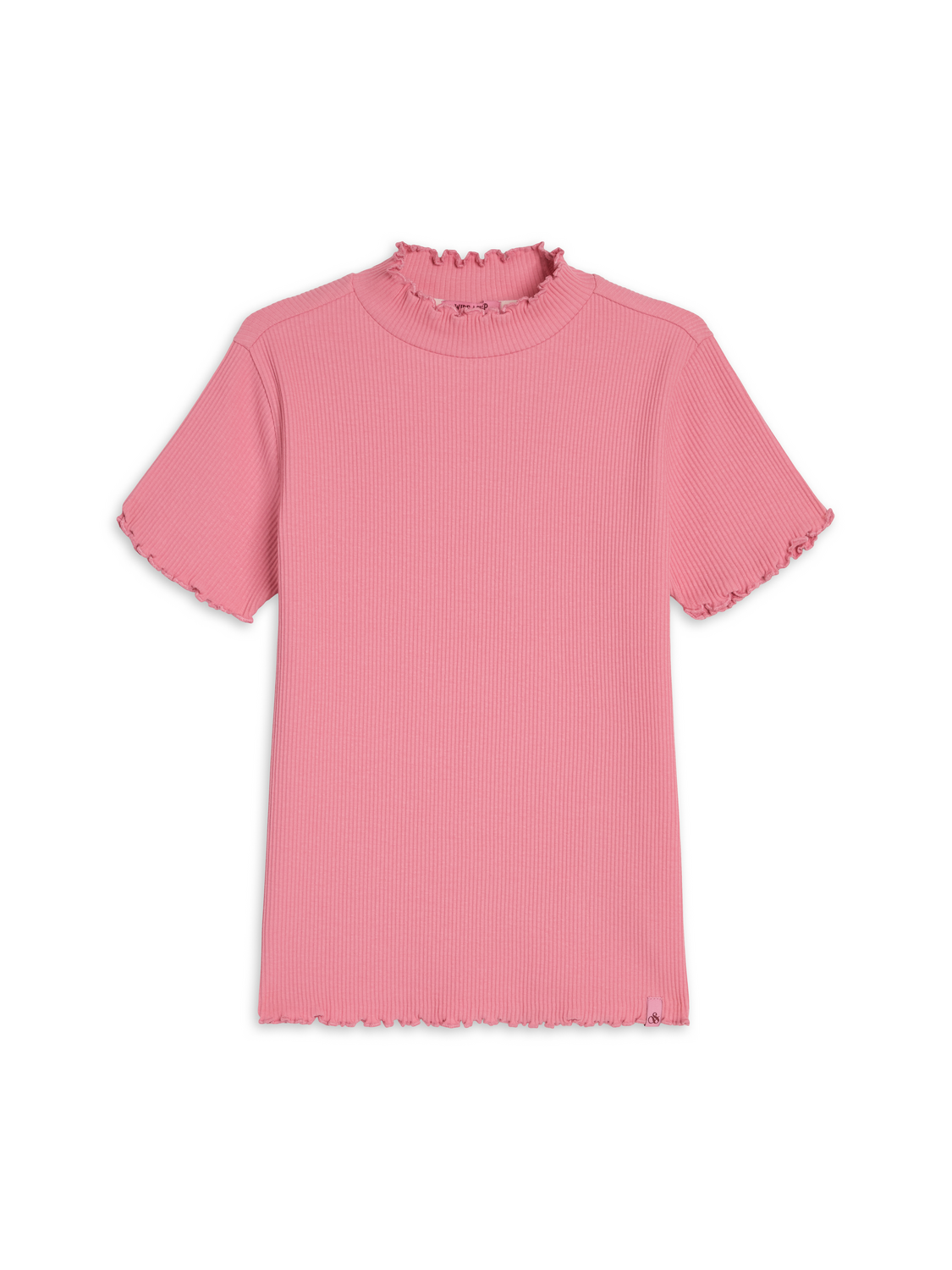 Rib Knit Fashion Tee