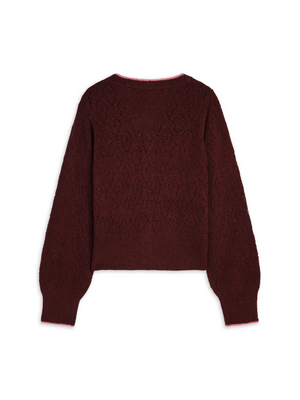 Knopfstrickjacke