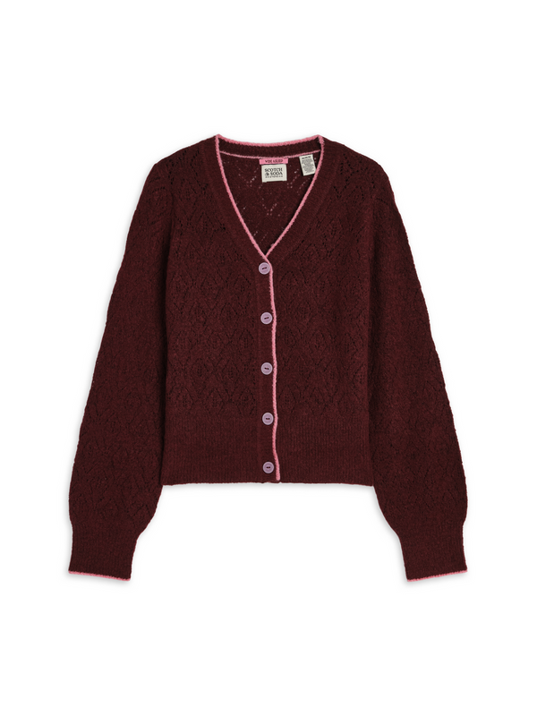 Knopfstrickjacke