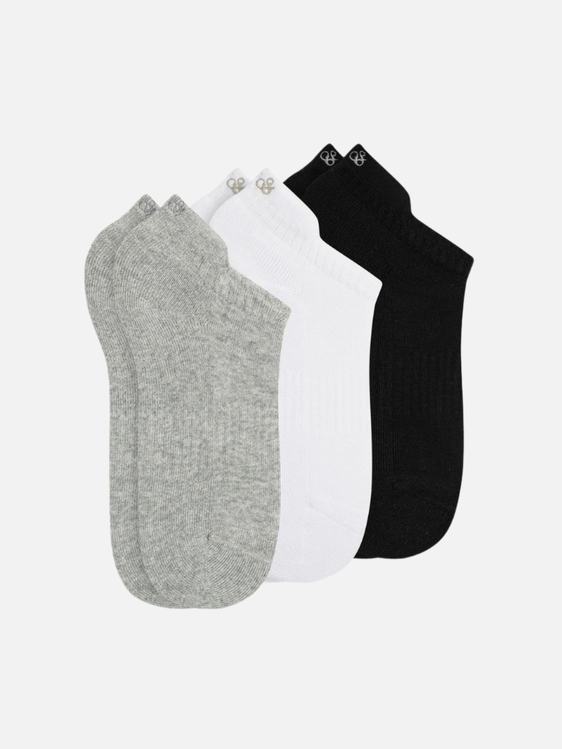 3Pk Womens 1/2 Terry Low Cut