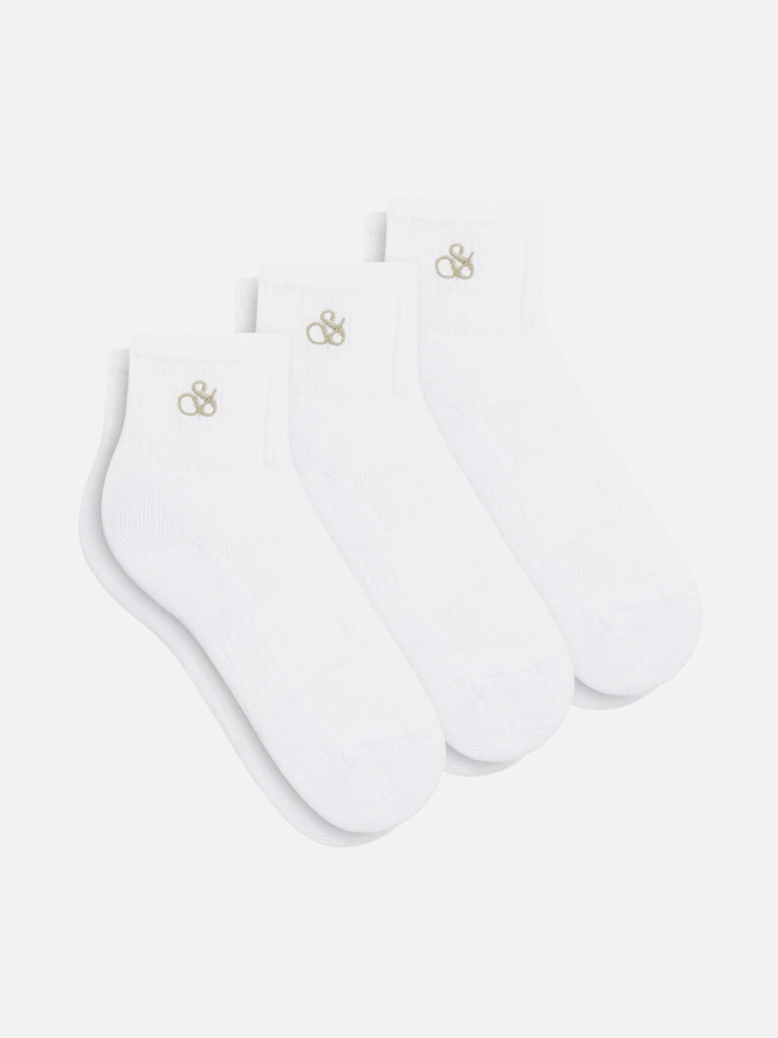 Lot de 3 paires de chaussettes quart de cheville éponge pour femme