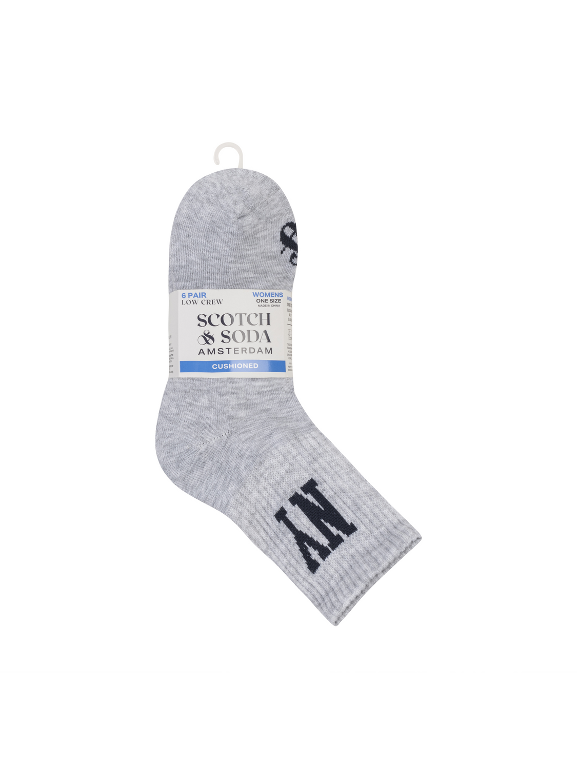 6Pk Womens 1/2 Terry Low Crew