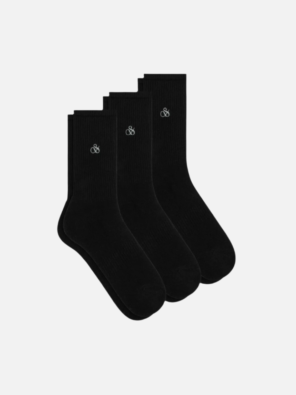 Lot de 3 paires de chaussettes décontractées pour homme sans bouclette