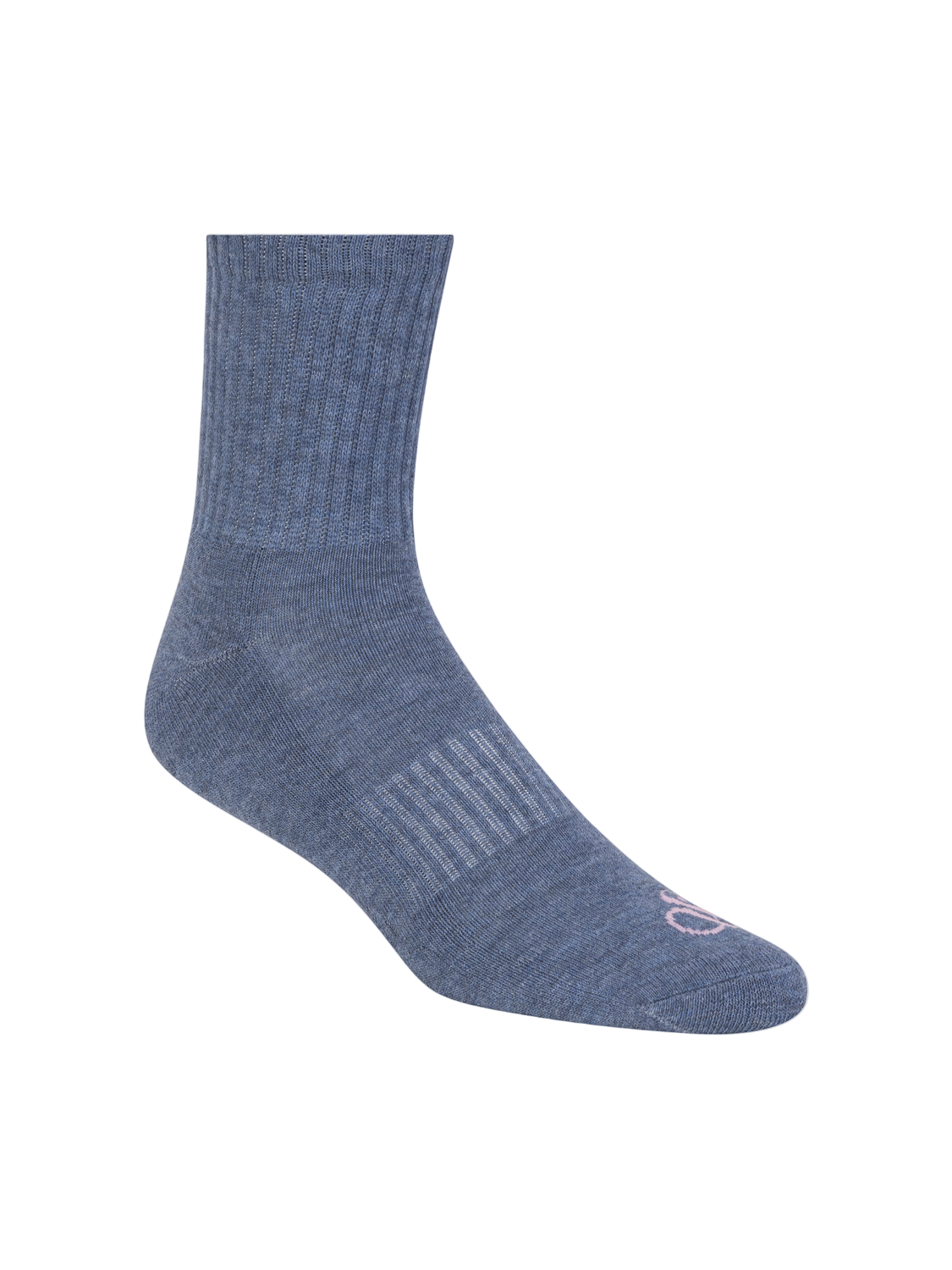 Blue sock on a white background