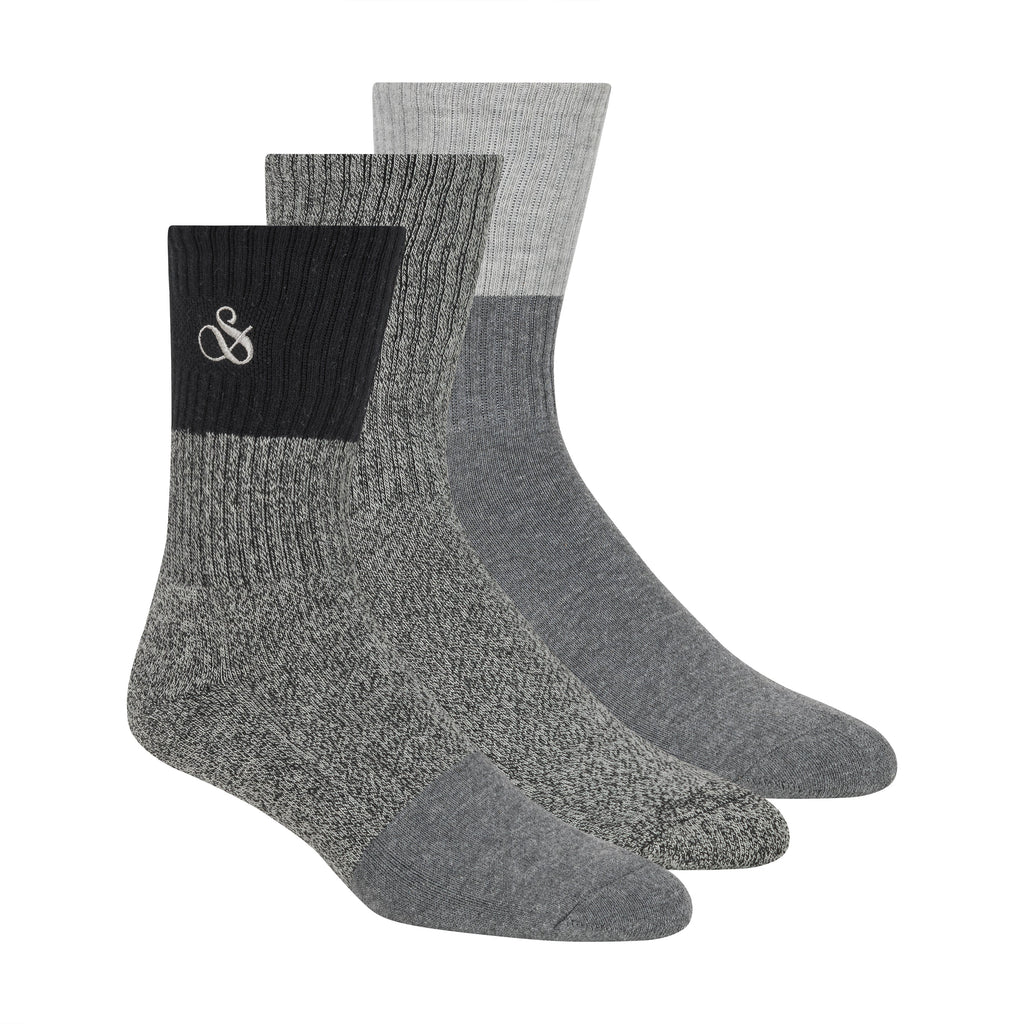 3er-Pack Herren Socken aus Halbfrottee-Baumwolle