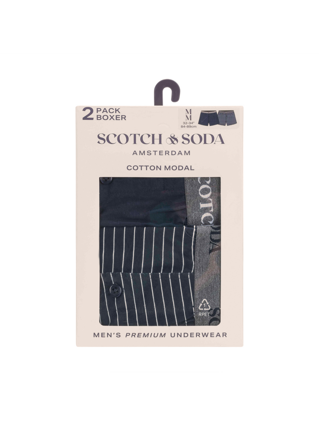 2er-Pack Boxershorts aus Baumwoll-Modal-Mix für Herren