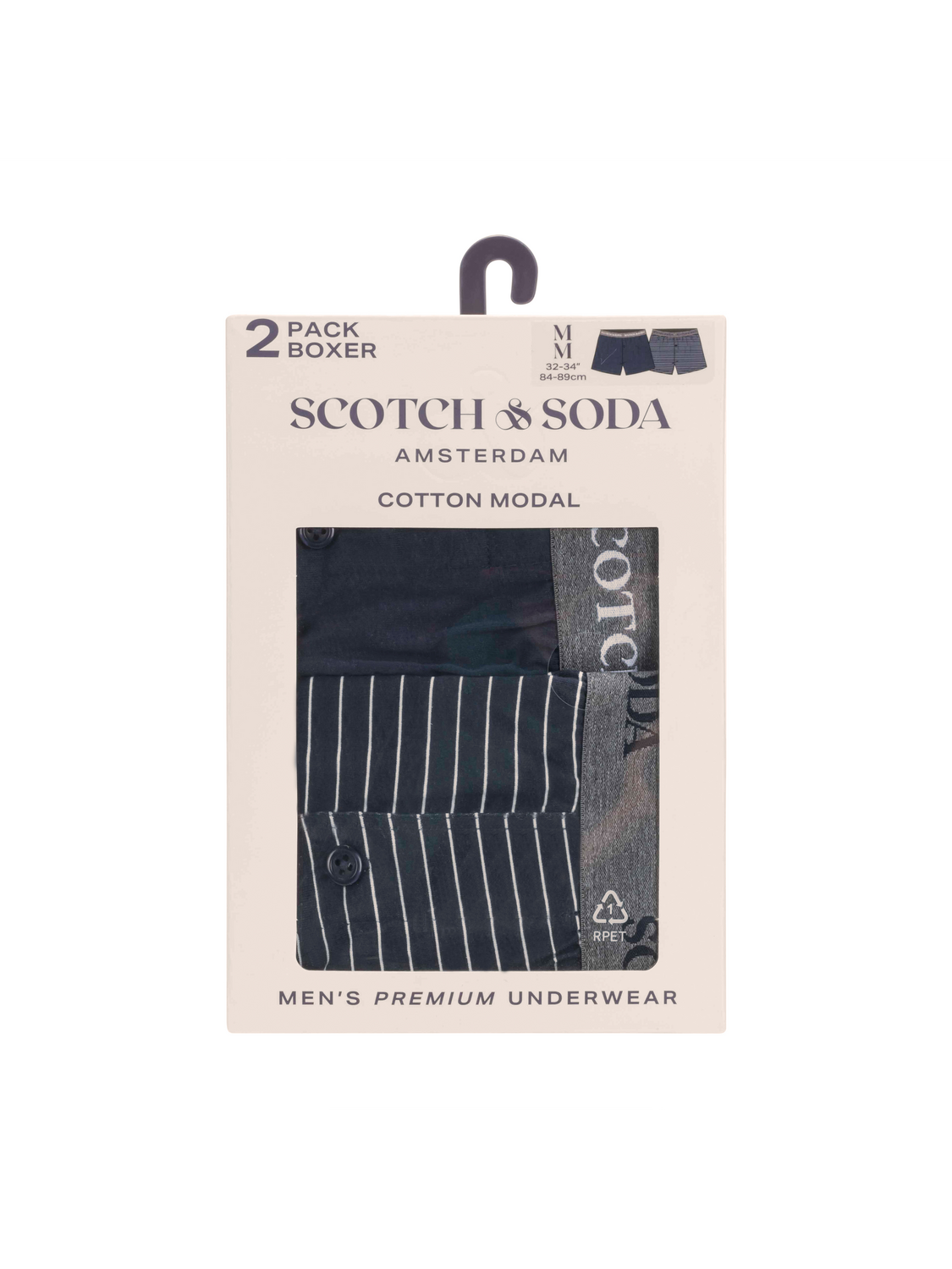 2er-Pack Boxershorts aus Baumwoll-Modal-Mix für Herren