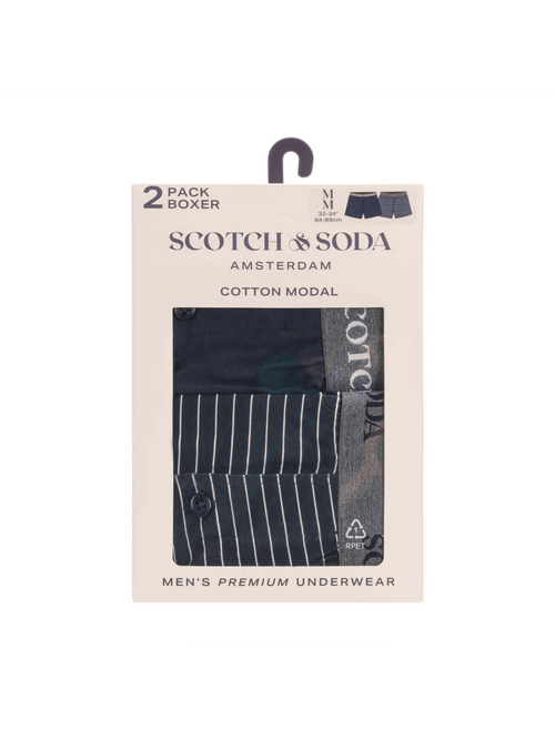 2er-Pack Boxershorts aus Baumwoll-Modal-Mix für Herren