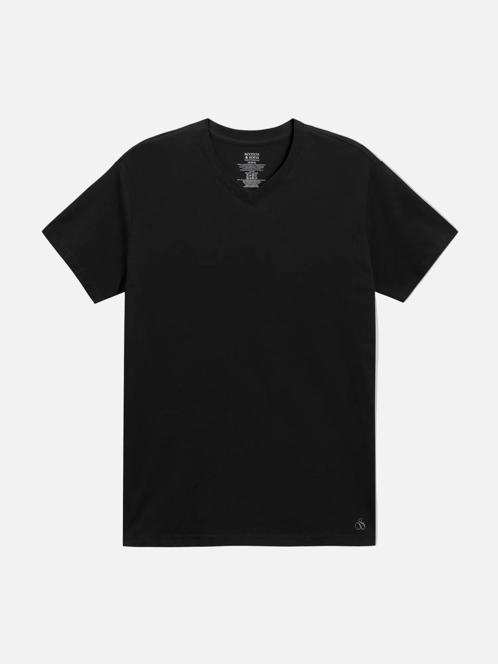 T-shirt col en V ultra doux 3 pièces pour homme