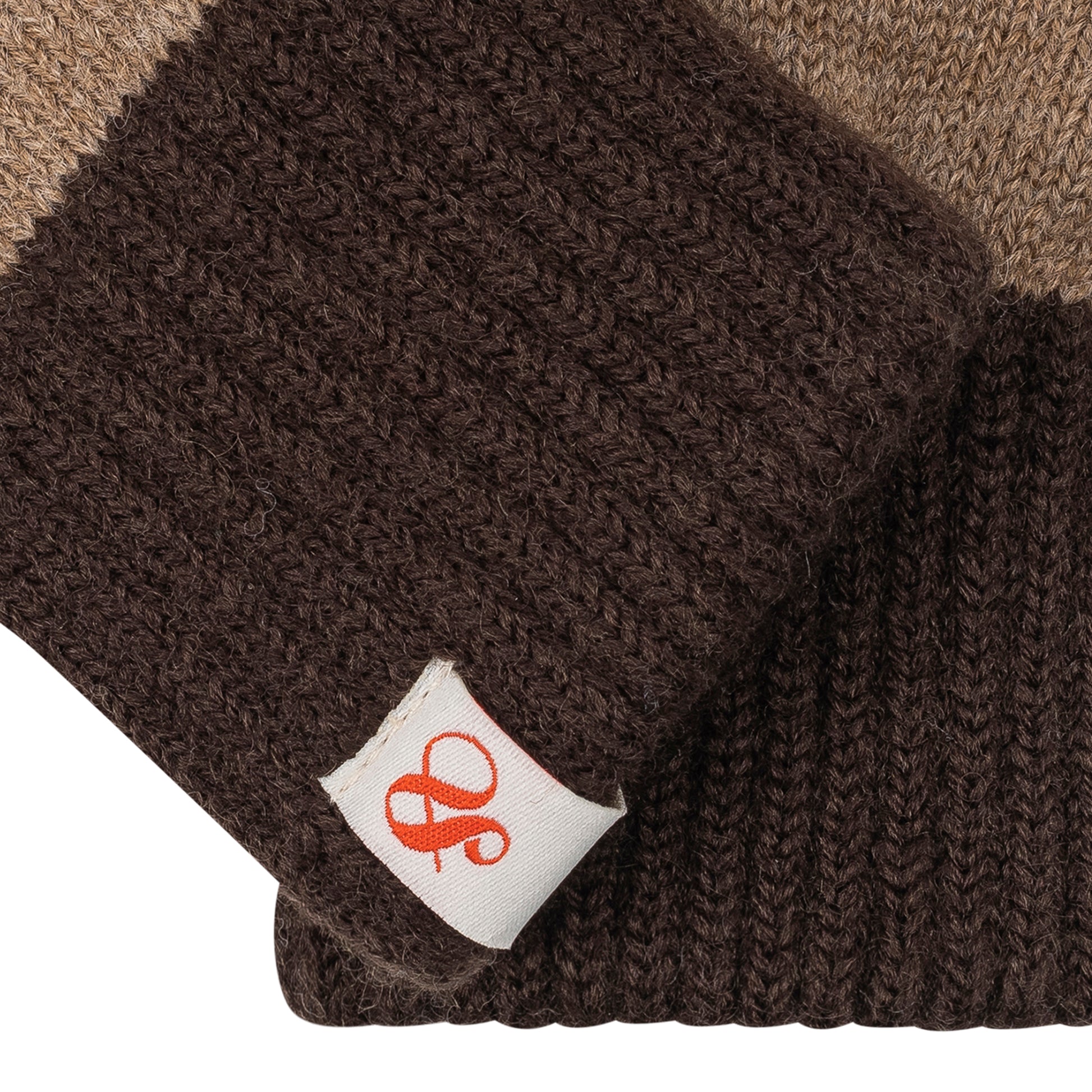 S&S Gant en tricot à blocs de couleurs